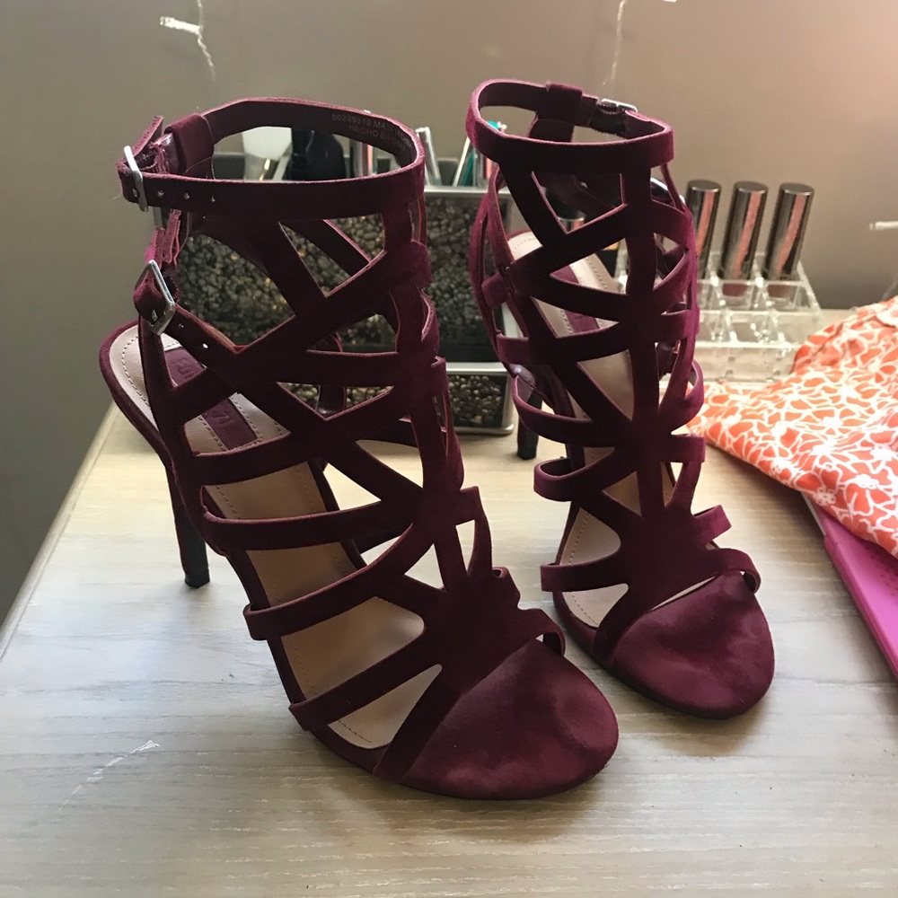 maroon heels